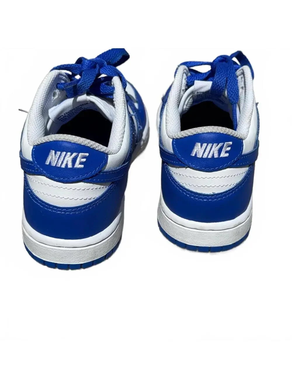 Nike Dunk Low Blue White Sneakers Size 3Y Youth